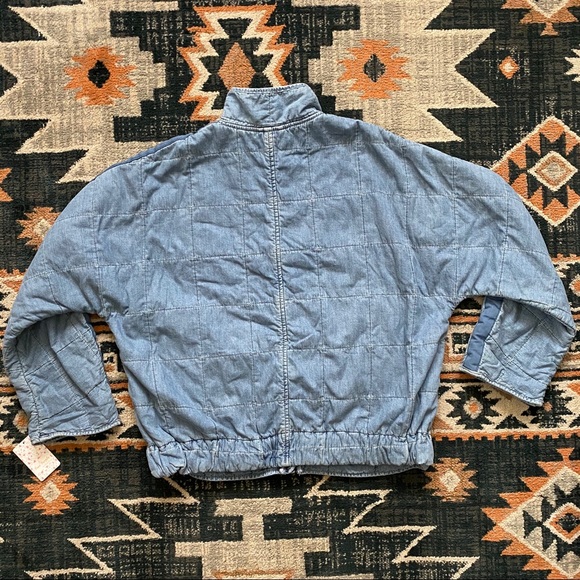 NWT ✨ Free People dolman quilted denim jacket $198 - Picture 6 of 7